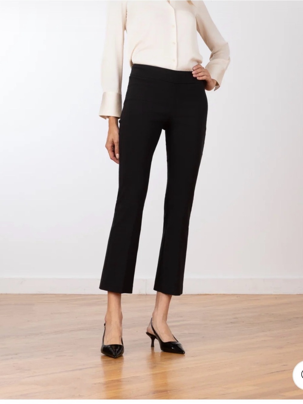 AVENUE MONTAIGNE - Leo Classic Black flair pants